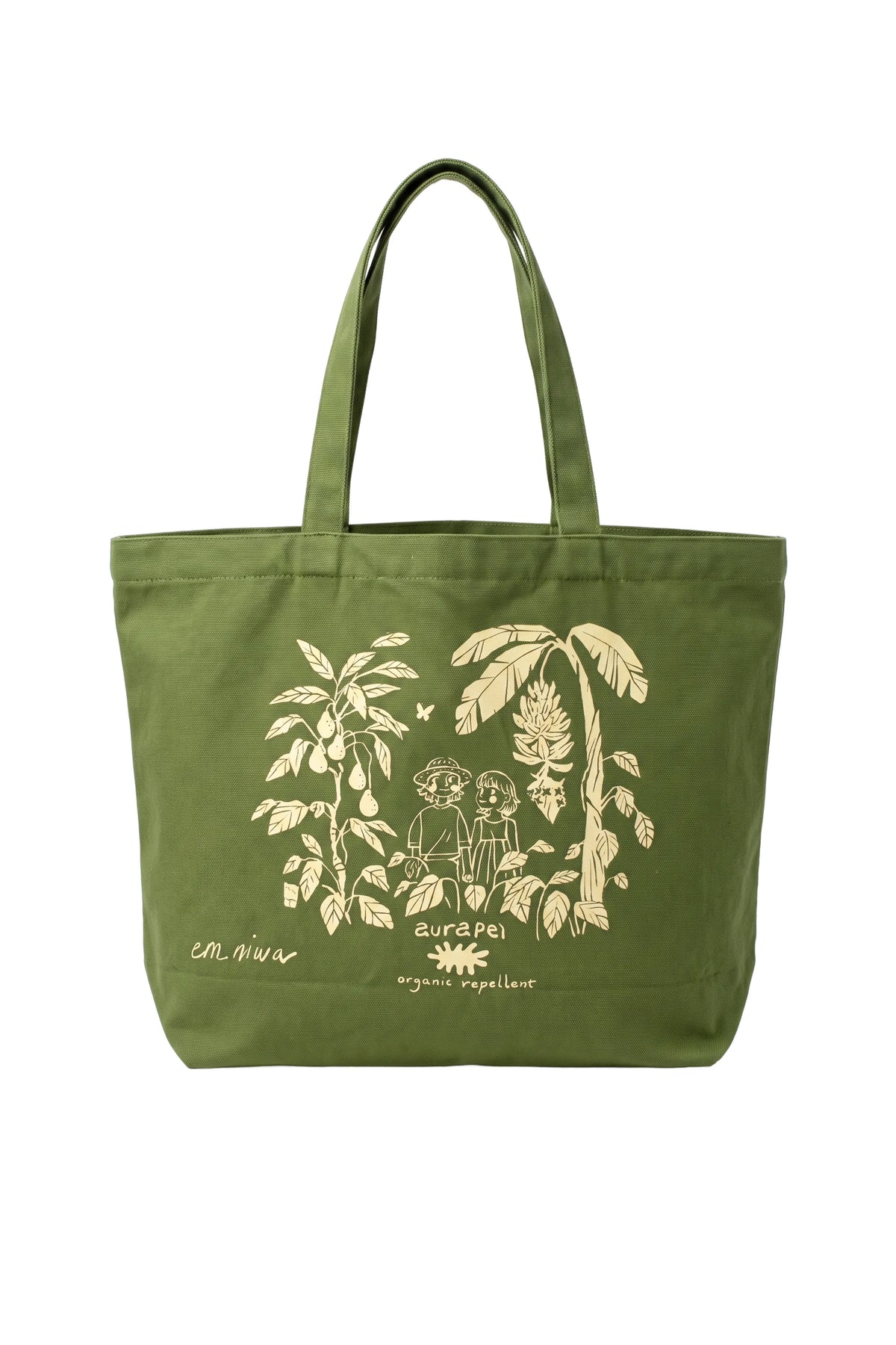 Em Niwa hand screen printed - Market Bag