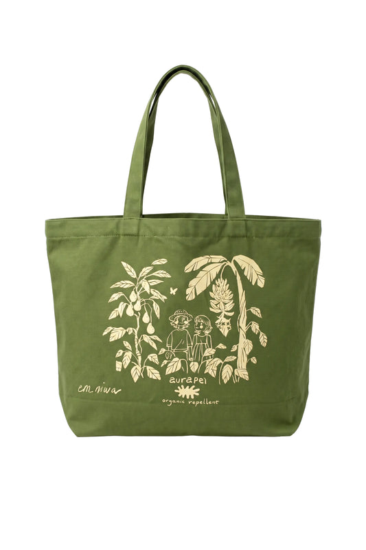 Em Niwa hand screen printed - Market Bag